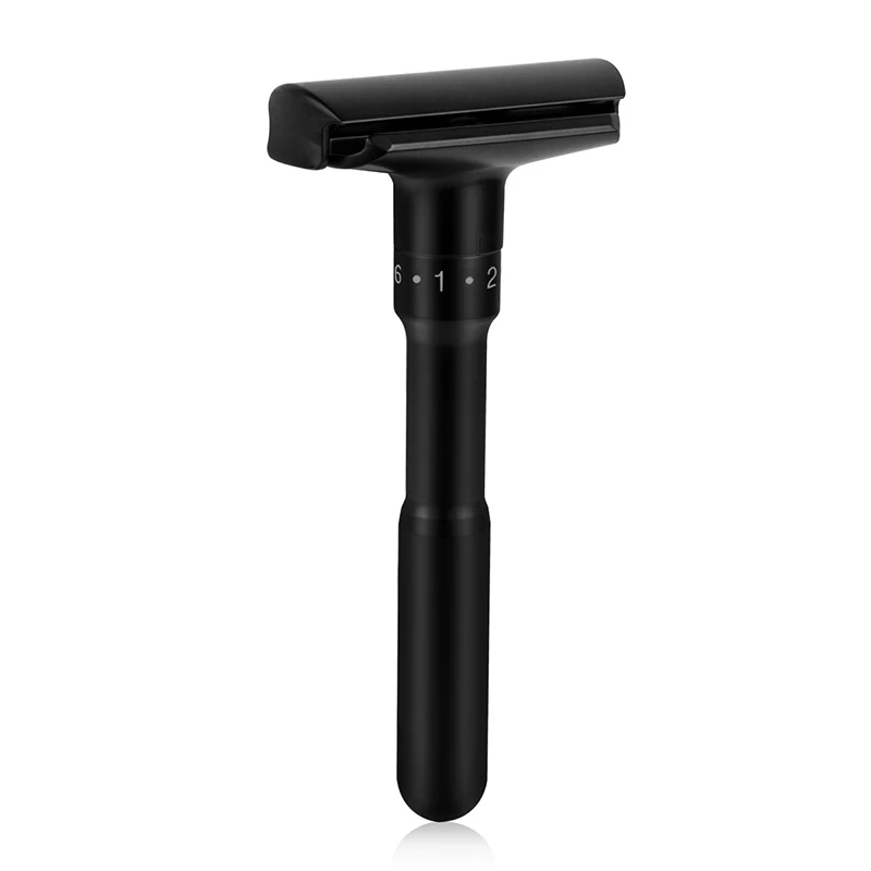 Razor Qshave прохладный черный роскошный Регулируемая Детская безопасность Бритвы двойной край классический Детская безопасность Бритвы Для мужчин бритья мягкий к агрессивным - Цвет: Razor