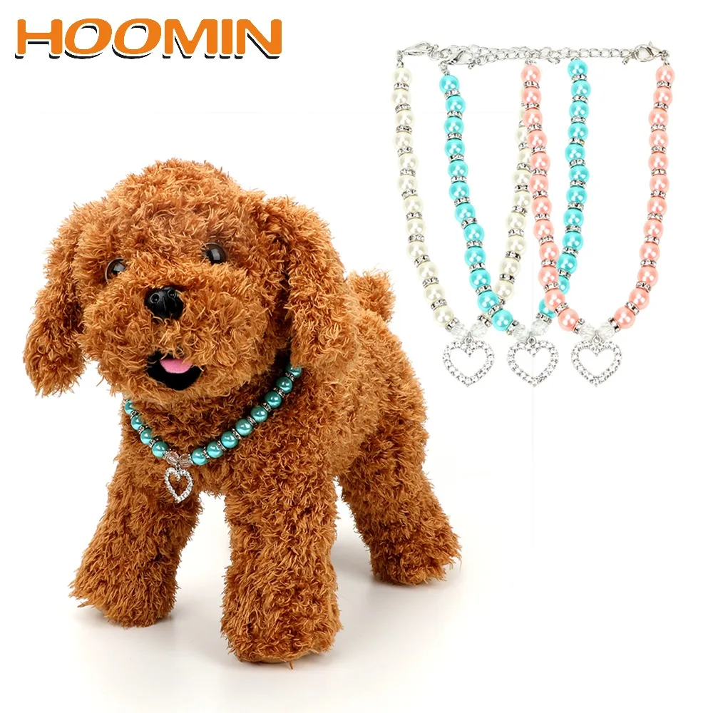 HOOMIN товары для домашних животных S/L Размер щенок собака кошка жемчужное ожерелье