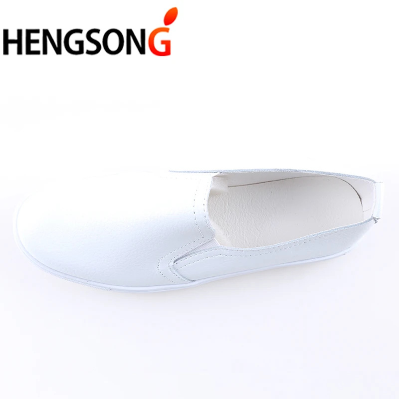 HENGSONG/осенние женские кожаные лоферы Модные балетки на плоской подошве Цвет