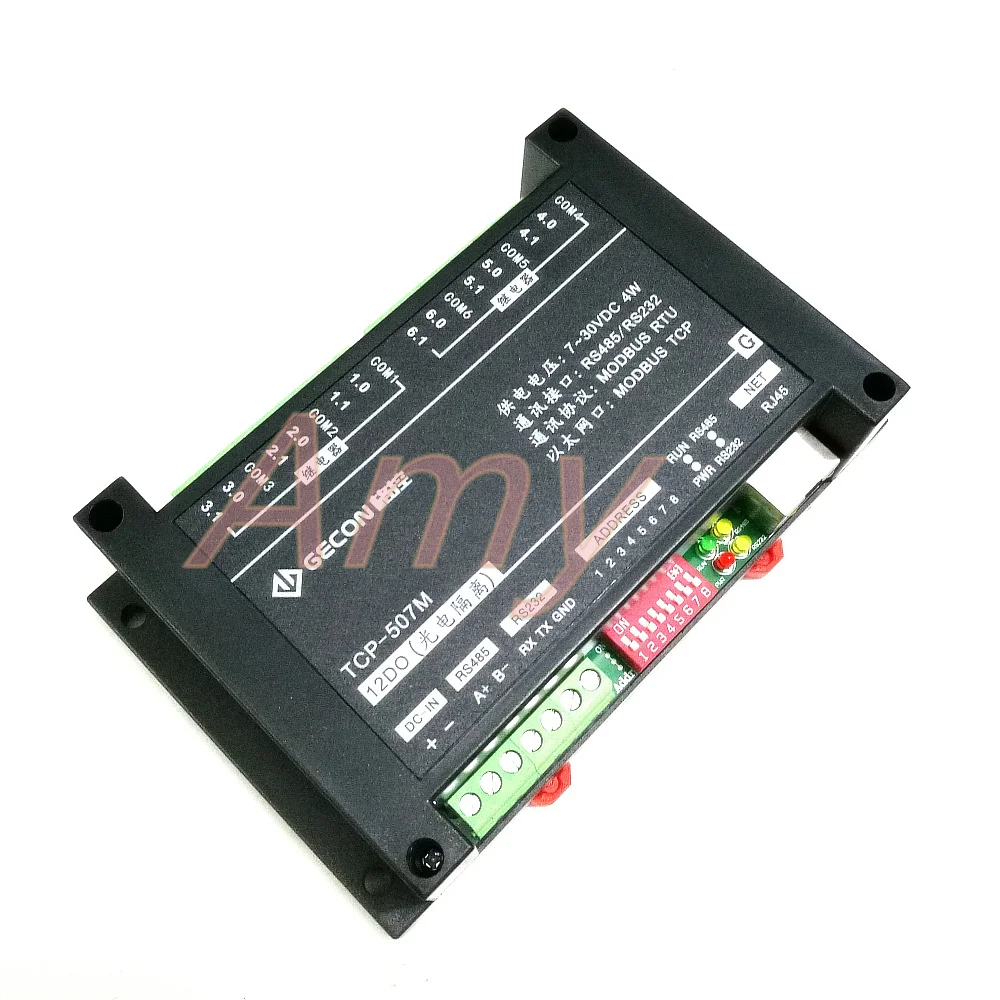 Контроллер Modbus RTU 12 канальная фотосессия модуль расширения IO Ethernet RS485|controller