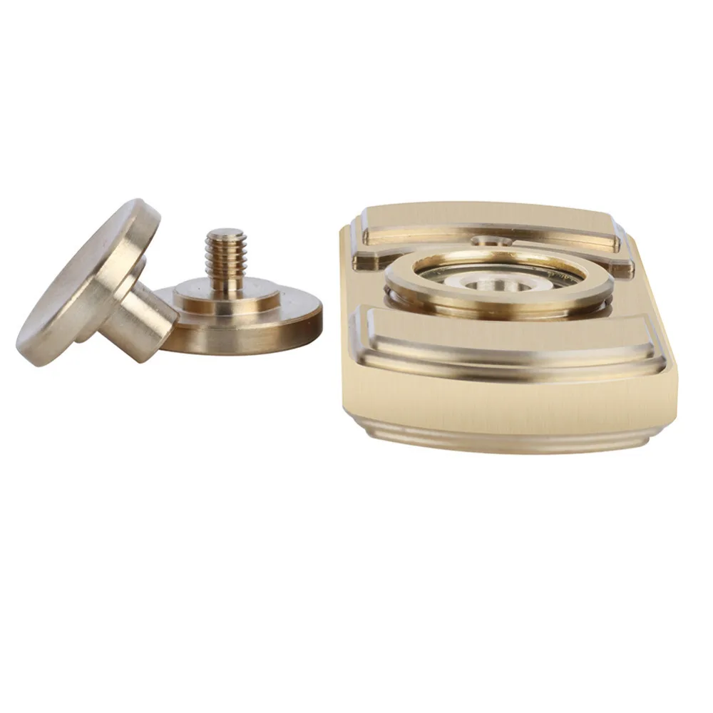YKLWorld Полный латунь ручной блесны Медь непоседы игрушка EDC палец Spinner Для аутизм и