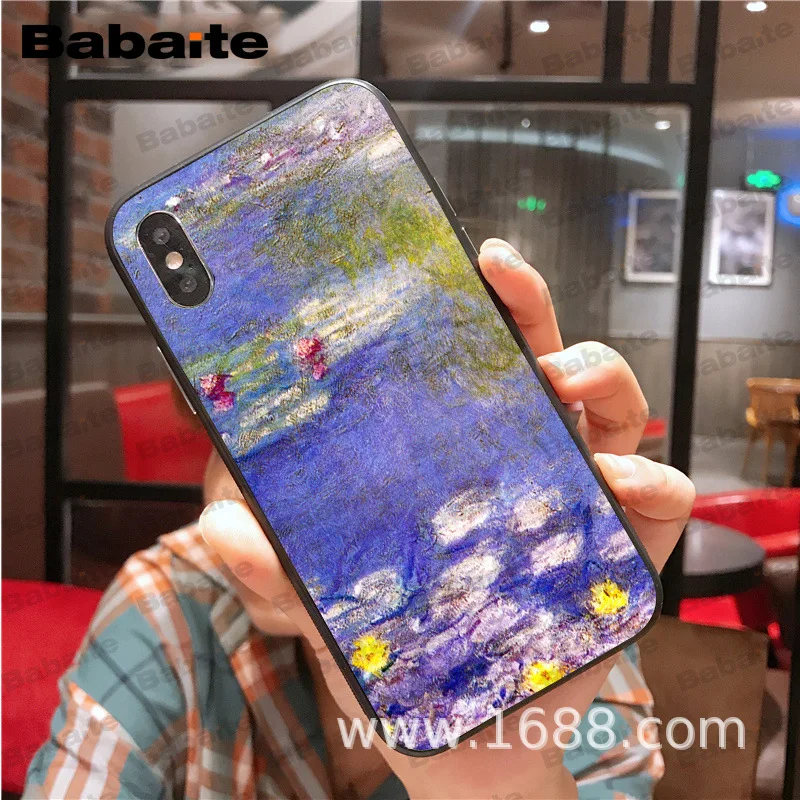 Чехол для мобильного телефона iphone 11Pro max с цветочным китайским лотосом Моне садом