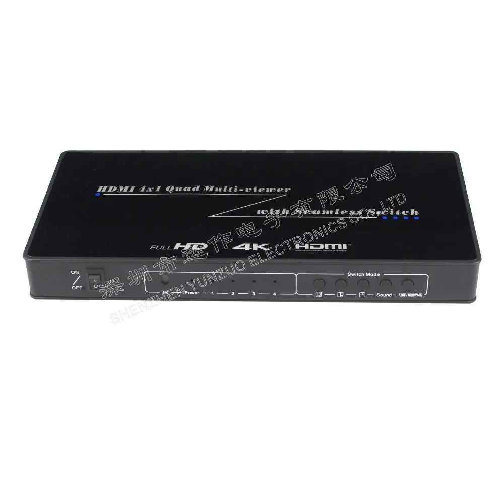 HDMI 4 picture splitter 4k HD multi-channel open DNF game in 1 out switch Multi-screen | Безопасность и защита