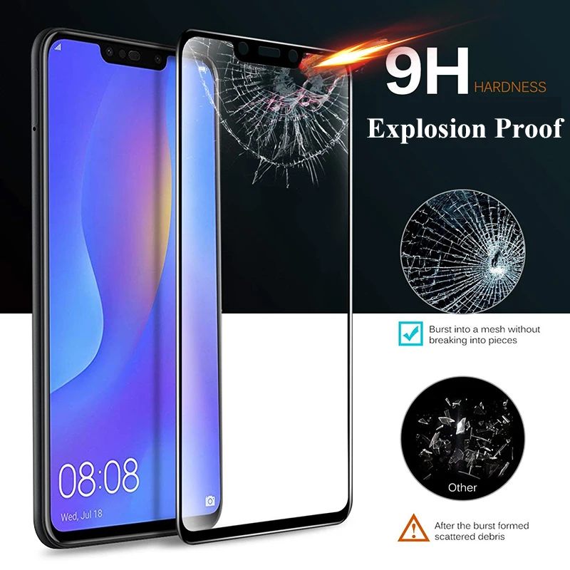 Новинка 9D закаленное стекло для Huawei Nova 3 3i 3e защита экрана huavei huawey Nova3 пленка |