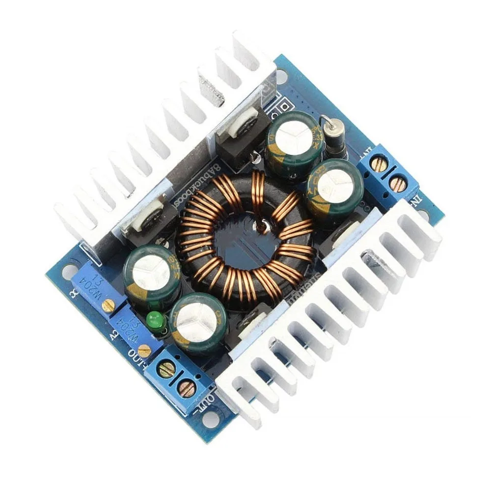 DC-DC 8A Automatic Step Up Down Adjustable Power Module Electronic Components Integrated Circuits Modules Board 150KHz | Электронные