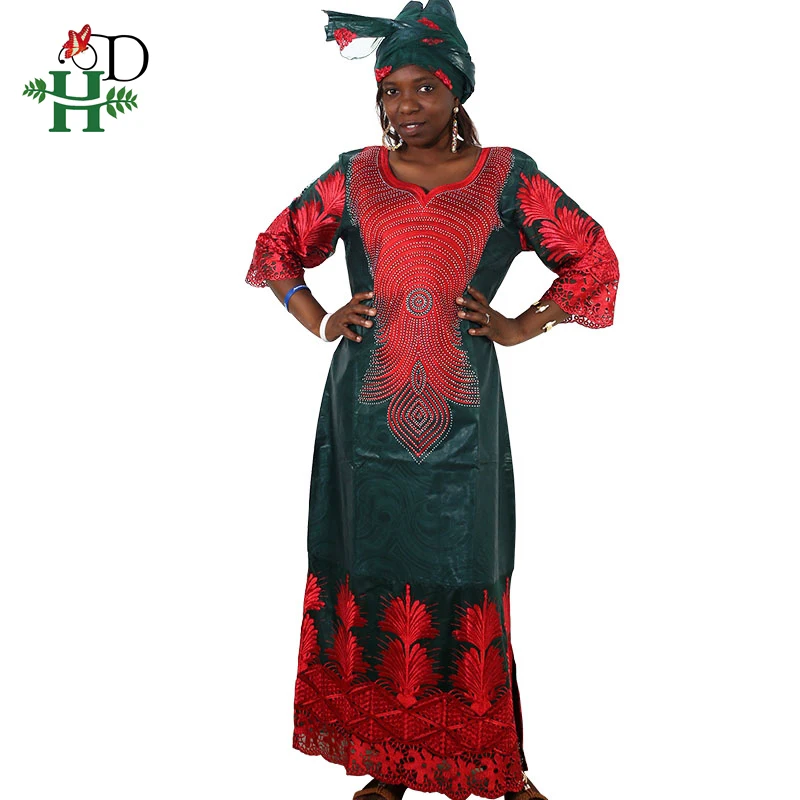 Женское платье из 100% хлопка H & D dashiki африканские платья для женщин 2020|Африканская