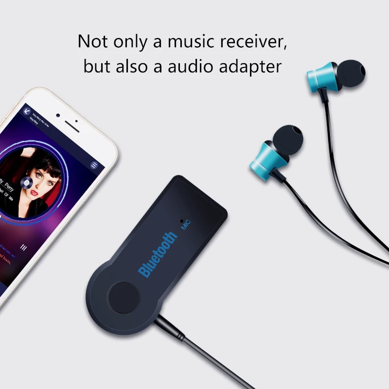 Bluetooth приемник 3,5 мм разъем для автомобиля AUX аудио портативный беспроводной адаптер для динамика наушников автомобильные комплекты громкой связи