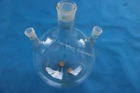 5l 3 neck round bottom flask 5000ml central joint 4540 side two joints 2429heavy wall lab instrument