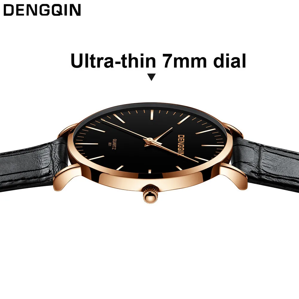 2019 роскошные модные мужские кожаные военные сплав аналоговые кварцевые деловые