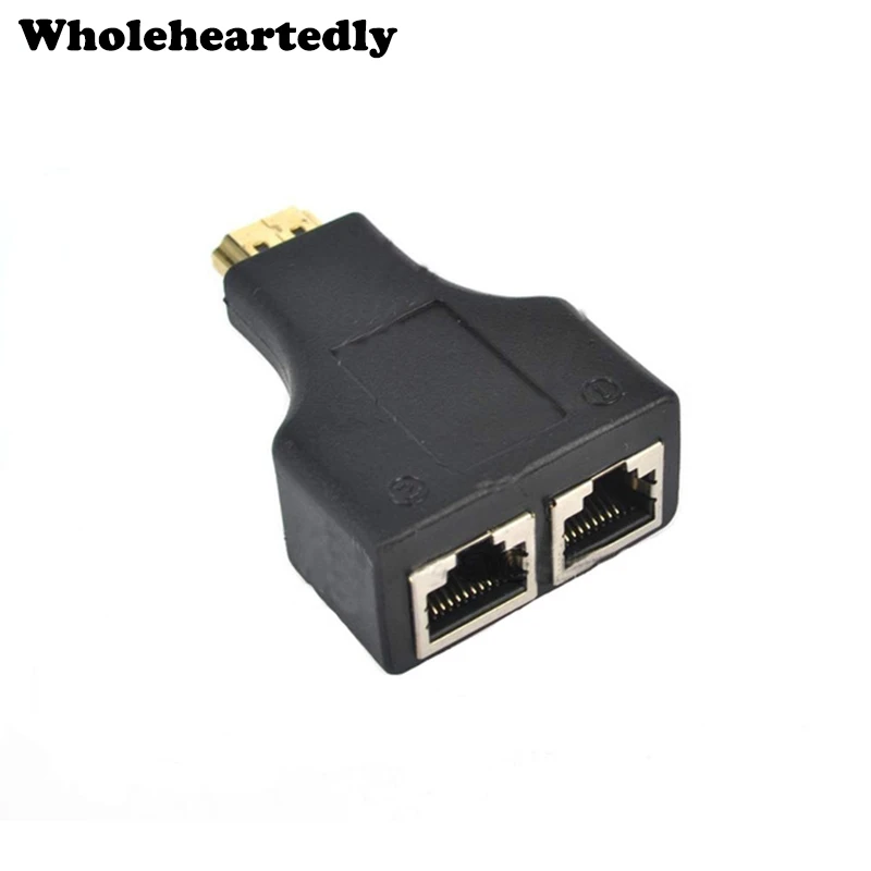 

1 Pair Full HD 1080P 3D HDMI-Compatible Extender By CAT5E CAT6 Network Cable Extend Signal to 30M For HDTV HDPC PS3 STB