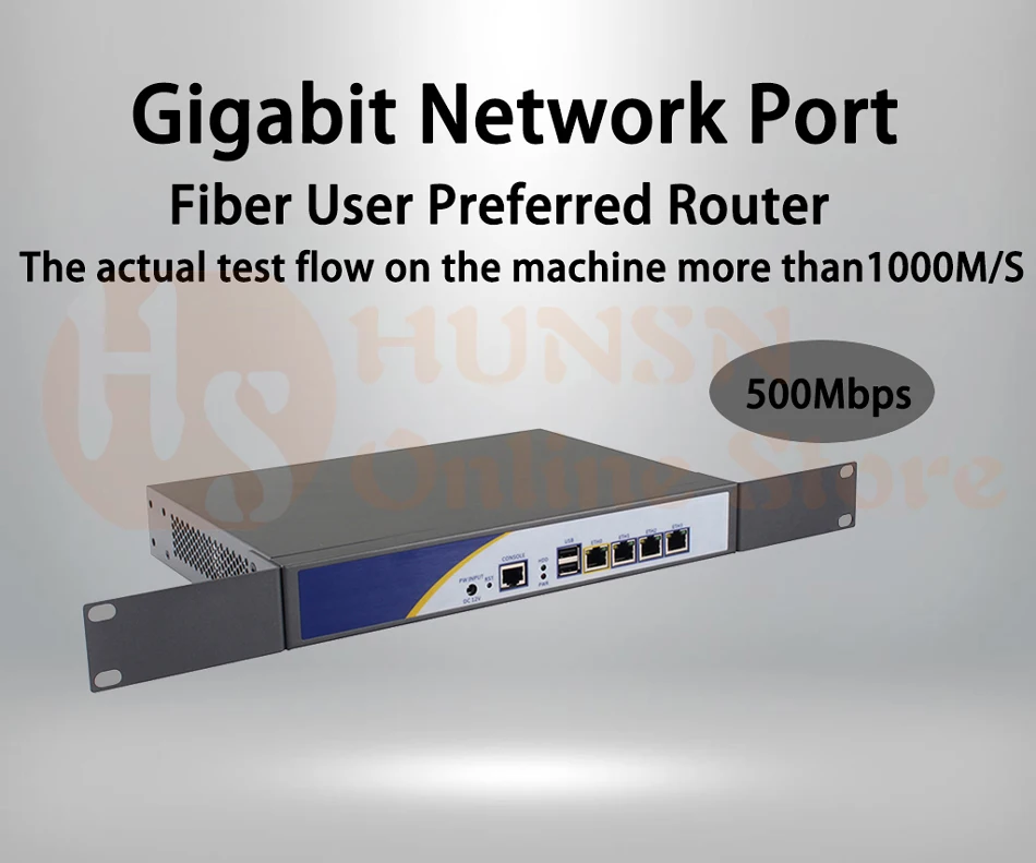 Брандмауэр Mikrotik Pfsense vpn-сетевая безопасность устройства маршрутизатор ПК Intel quad core COM J1900, [HUNSN SA18R],(4LAN/LAN/2USB/1VGA