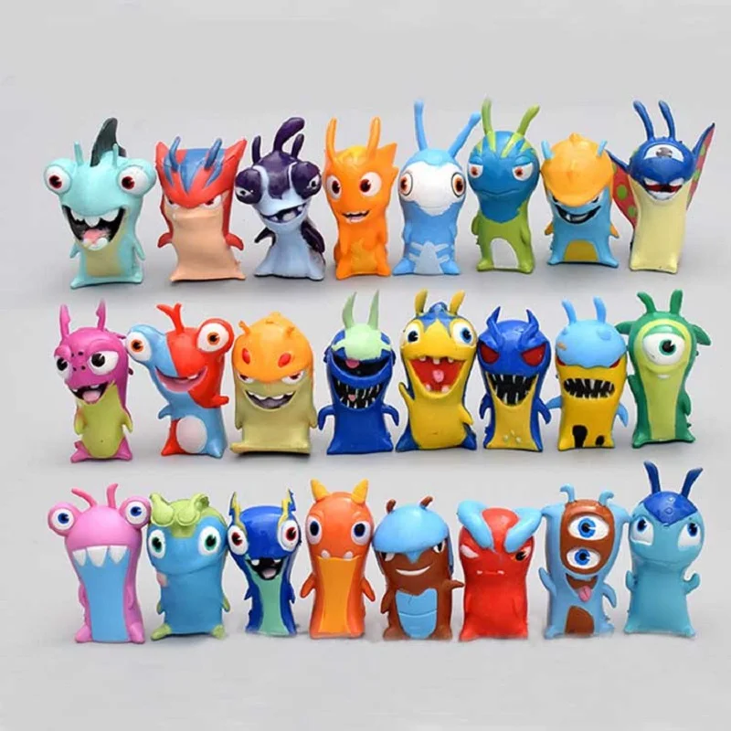 24 шт./компл. Slugterra фигурка модель игрушки мультсериал "Слагтерра" дисплей