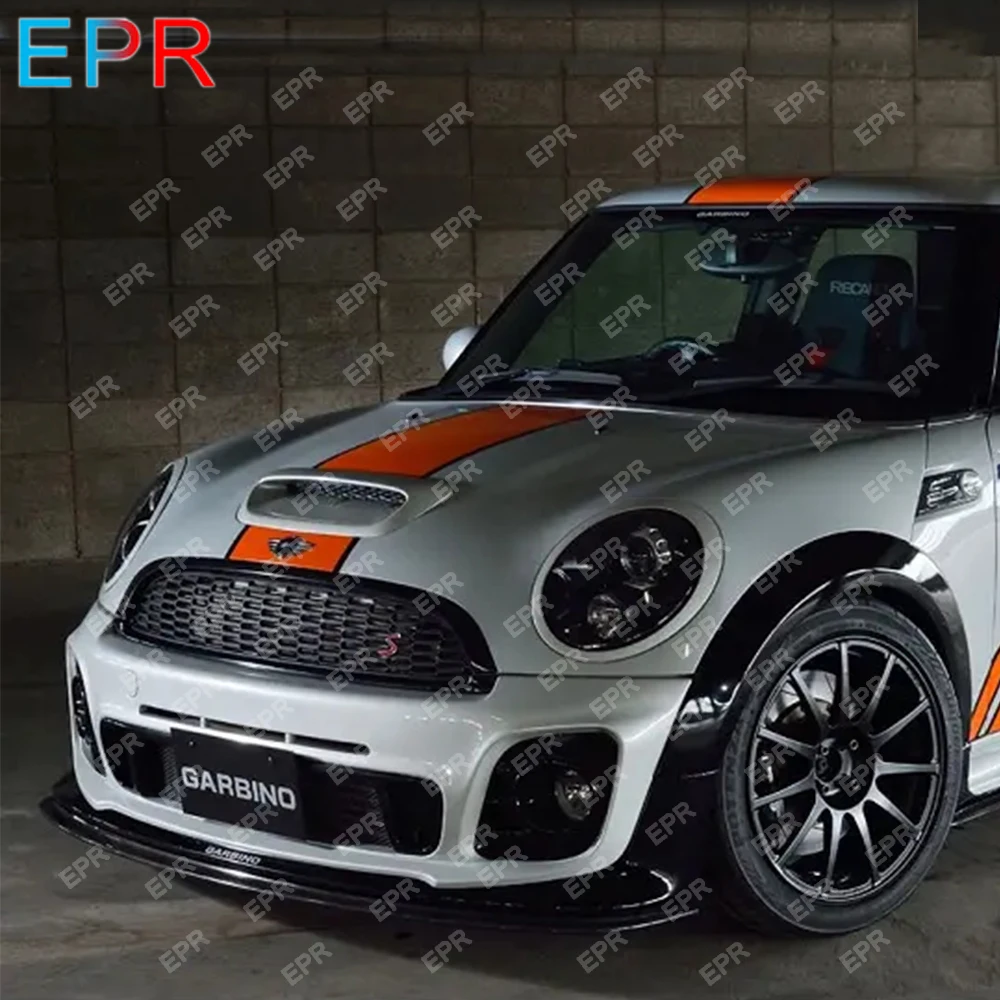 For Mini Hatch Hardtop F56 Mini Cooper S JDM Carbon Front Lip(S Only) Auto Tuning Part For Mini Carbon Fibre Front Bumper Lip