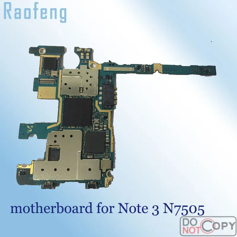 Разблокированная материнская плата Raofeng для Samsung galaxy Note 3 n7505 разобранная