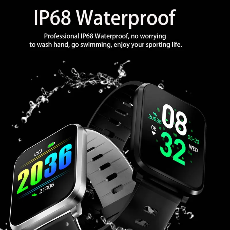 Greentiger, новинка, K10 Plus, Смарт-часы, IP68, водонепроницаемые, пульсометр, кровяное давление, фитнес-трекер, спортивные смарт-браслеты