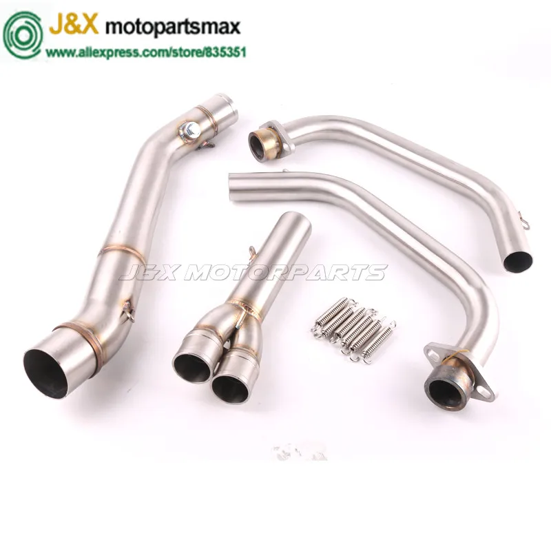 MT-03 MT03 R3 R25 R30 мотоцикл Выхлопная полная система контактная средняя труба+ выхлопная для YAMAHA MT-03 R25 R30- слипоны