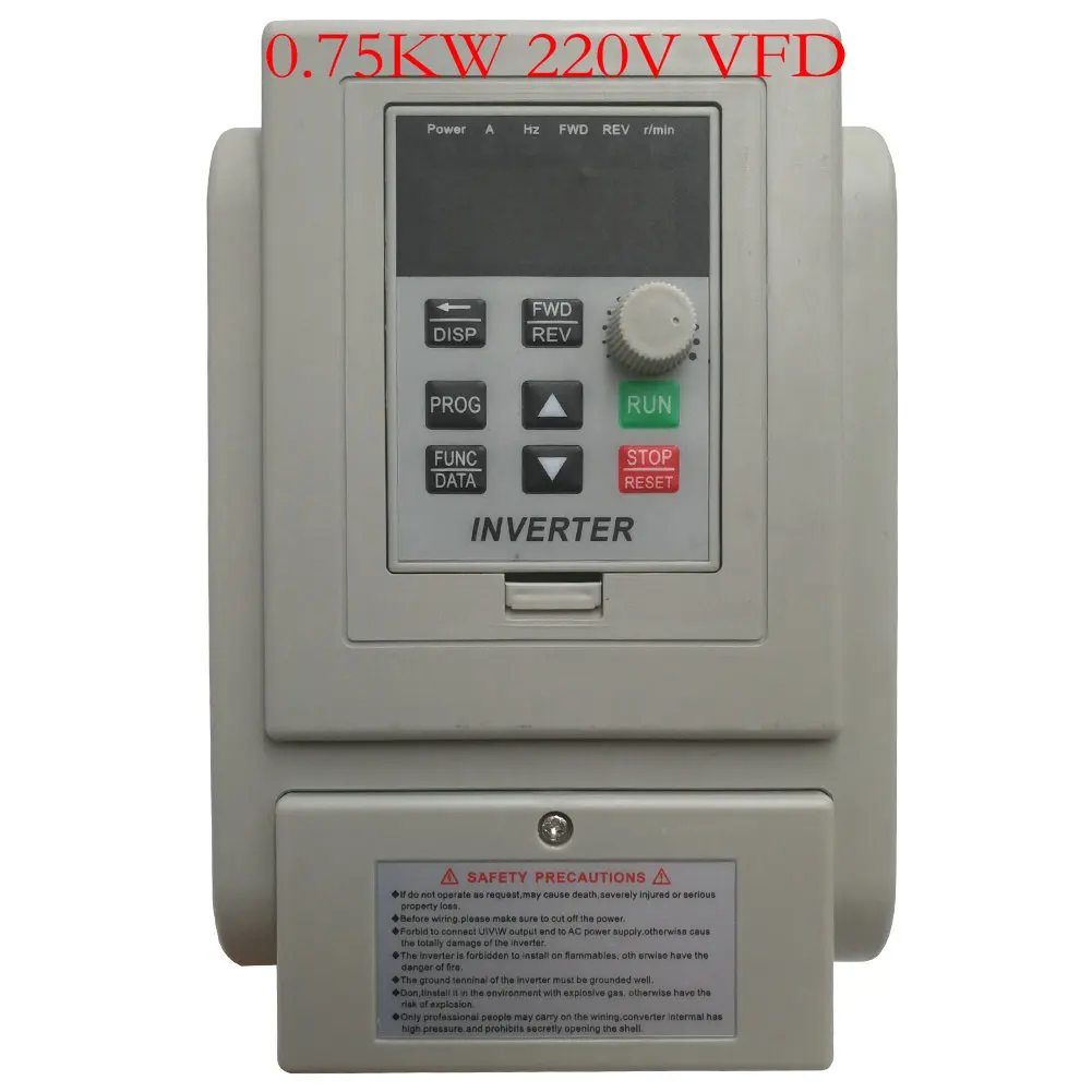 0.75KW 220V white VFD 2.2KW 1.5KW/2.2KW/4KW преобразователь частоты ZW-AT1 BT1 3P 220 В/110 В выход ЧПУ шпиндель управления скоростью двигателя VFD конвертер 2 - Цвет: 0.75KW 220V white