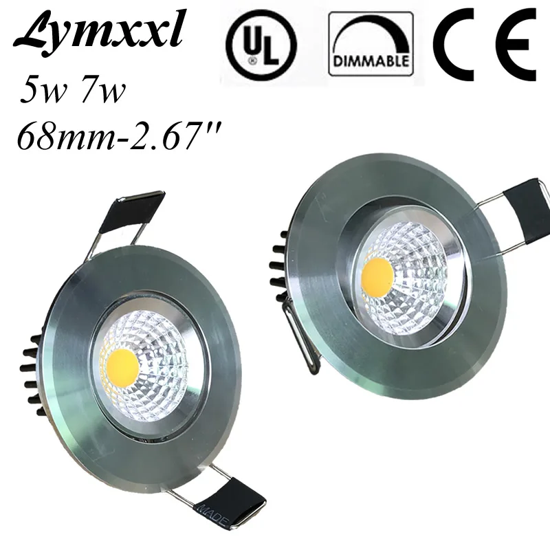 2 67 дюймов 68 мм Высокое качество LED COB утопленный вниз свет затемнения 5 Вт 7