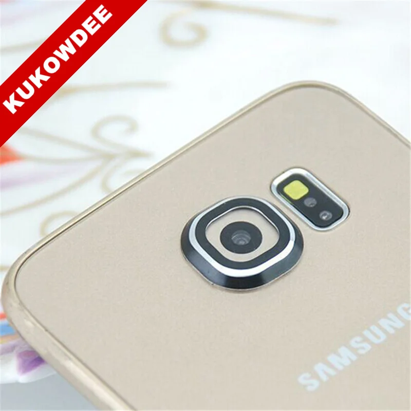 2 шт. металлическое защитное кольцо для объектива камеры Samsung Galaxy S6 Edge|protector