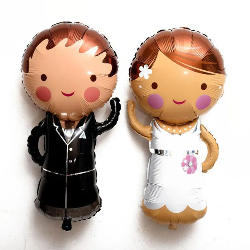 Большая Фольга для жениха невесты пары декор свадебной комнаты подарок на день