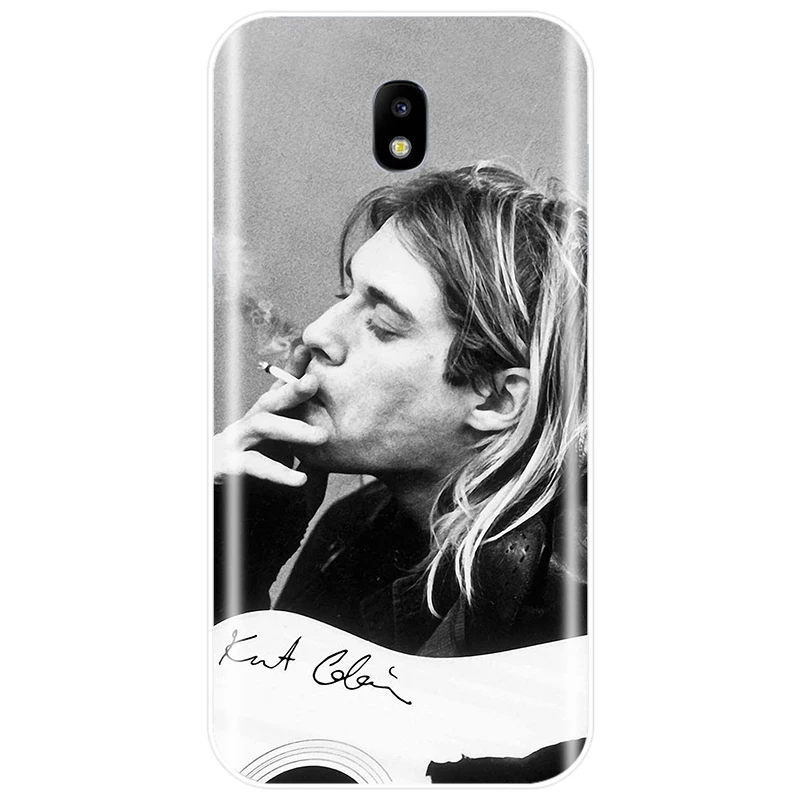 Nirvana Kurt Cobain Чехол для мобильного телефона TPU чехол для телефона для Samsung Galaxy J3 J4 J6 J8 J3 J5 J7 J5 J7 J3PRO J7 плюс