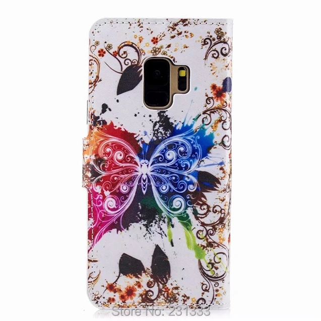 Кожаный чехол кошелек C ku для Samsung Galaxy S9 S8 PLUS S7 S6 EDGE C5 C7 J3 PRO с подставкой и цветком