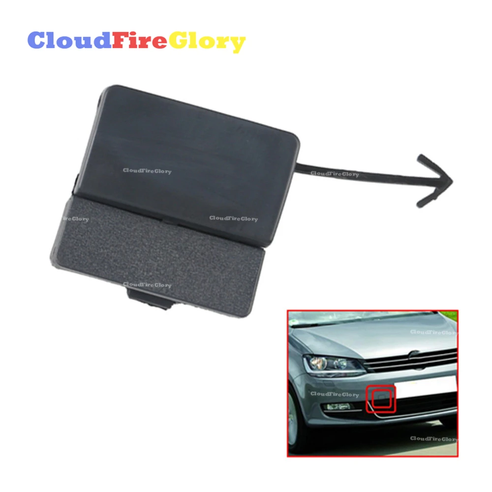 

CloudFireGlory For Volkswagen Sharan 2010 2011 2012 2013 2014 2015 2016 New Front Bumper Tow Hook Cover Cap Unpainted 7N0807205