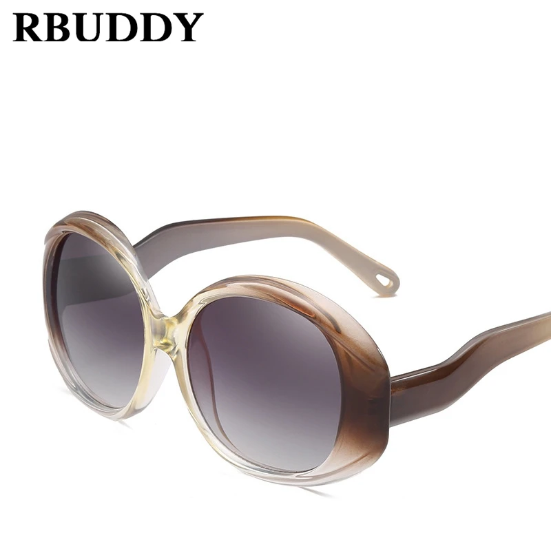 RBUDDY 2018 овал безразмерный Для женщин солнцезащитные очки Брендовая дизайнерская