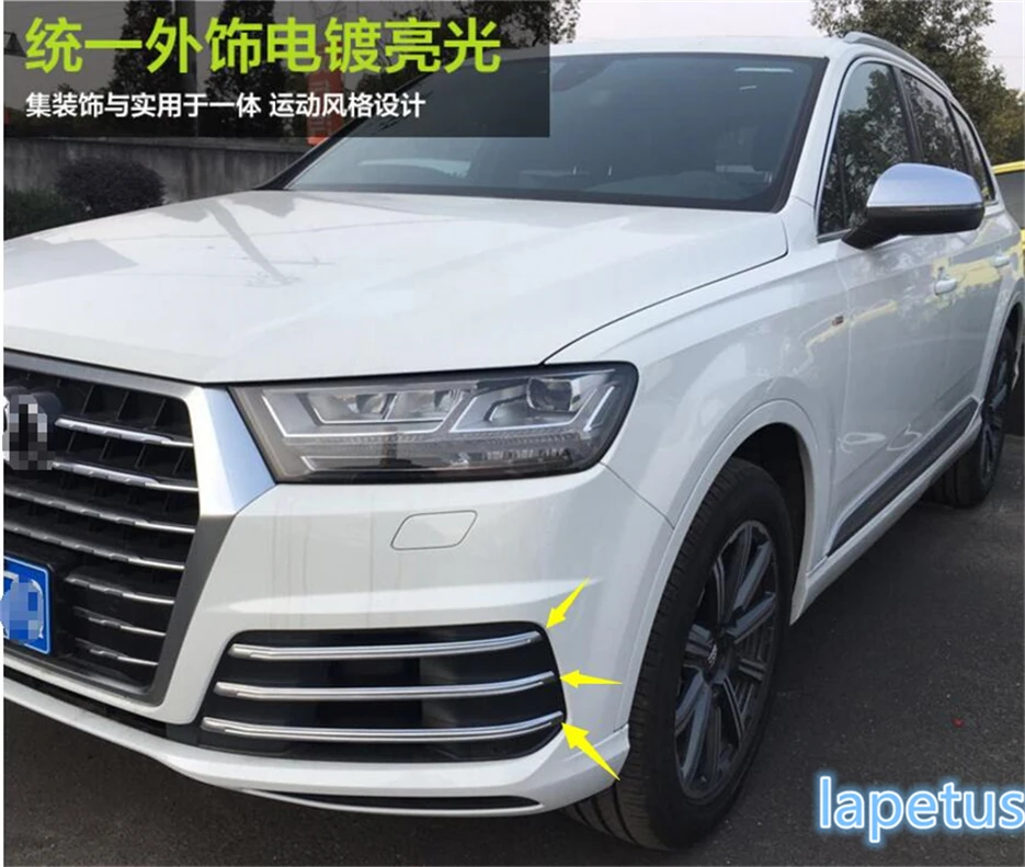 Lapetus Front &amp Rear Fog Lights Lamp Decoration Frame Cover Trim A Set Fit For Audi Q7 S-line Sport 2016 2017 2018 ABS | Автомобили и