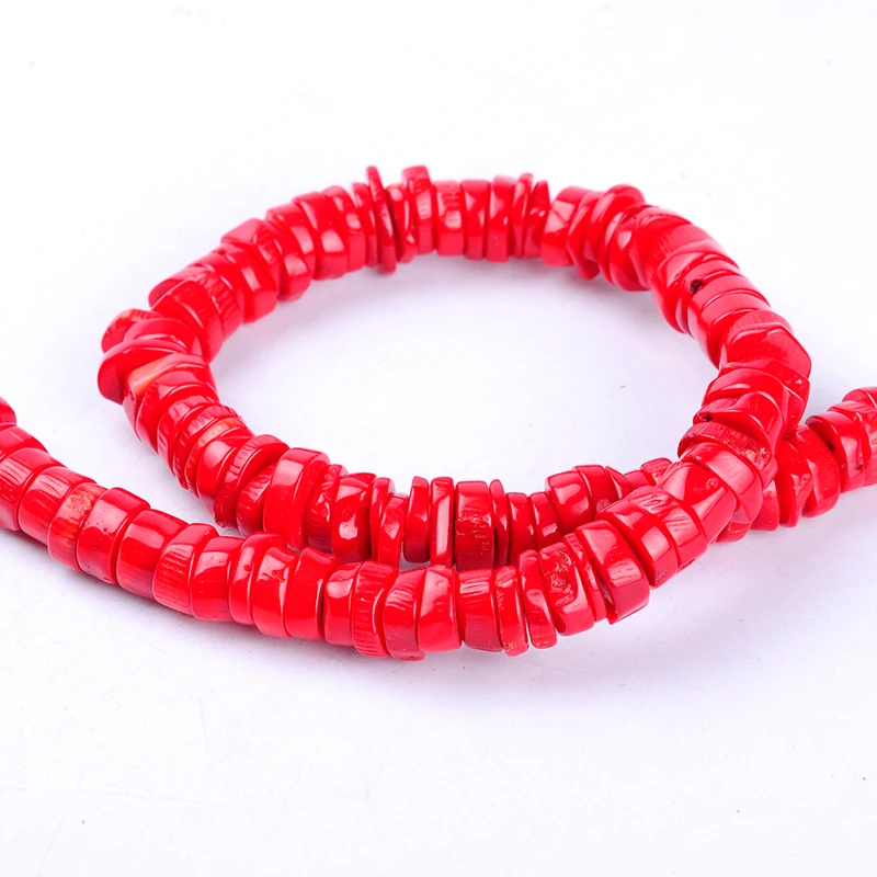 1 упак./лот высокое качество нестандартные круглые красные коралловые бусины