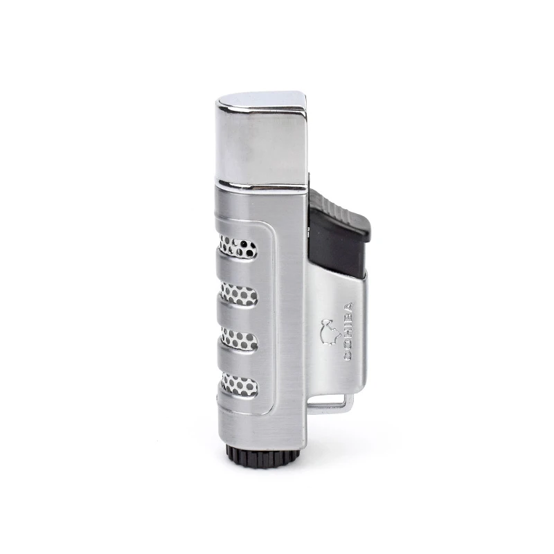 COHIBA Классическая кубинская многоразовая Зажигалка для сигарет серебристого