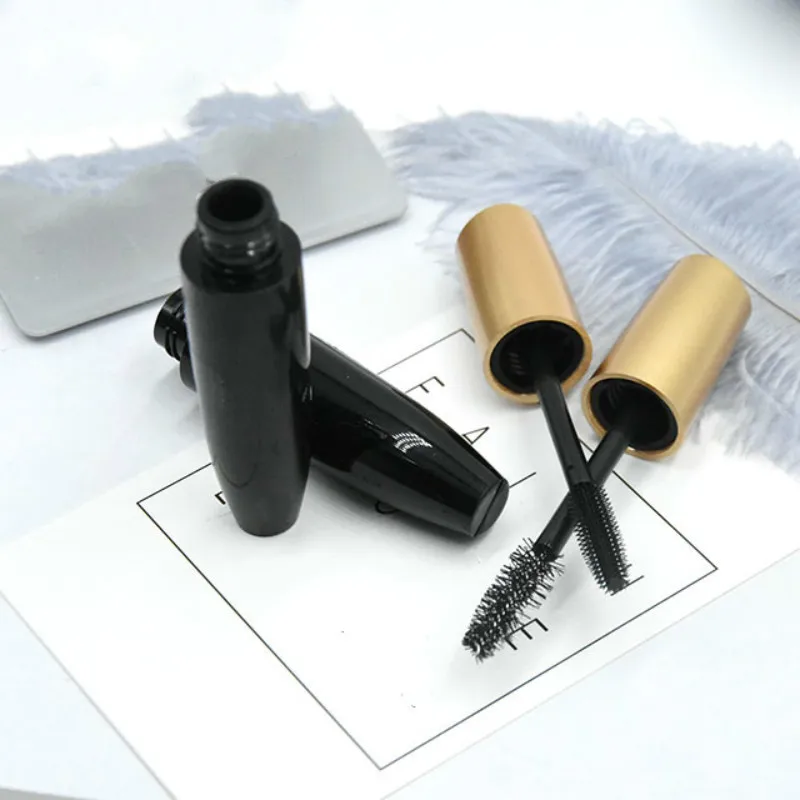 10ml Empty Mascara Tubes Plastic Eyelashes Growth Liquid Packing Bottle Black Tube Gold Cap Cosmetics Packaging Container | Красота и