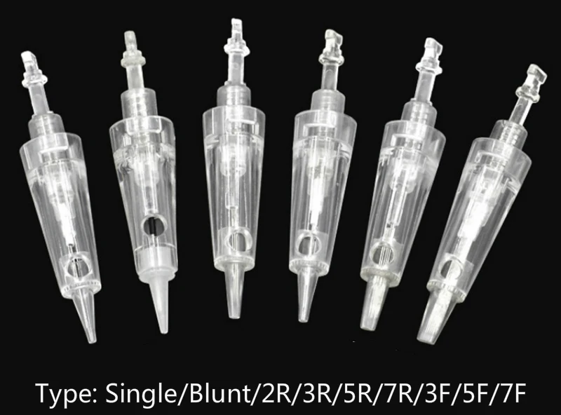 Microblading 10PCS Disposable Electric Derma Pen Needle Bayonet Nano Cartridge For Auto Micro Needle Derma Pen Tattoo Needle Tip