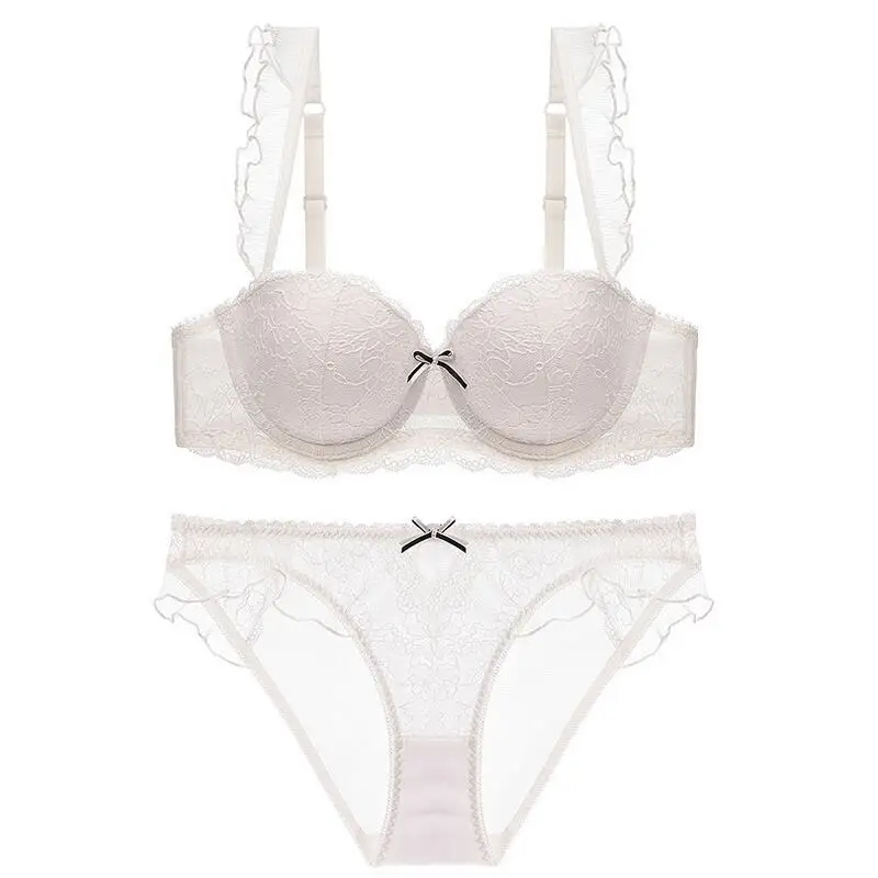 Женское кружевное нижнее белье с чашками пуш ап|Комплекты нижнего белья| |