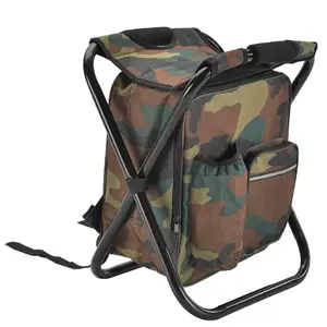 outdoor folding camping fishing chair stool portable backpack cooler insulated picnic bag hiking seat table bag stool bags free global shipping