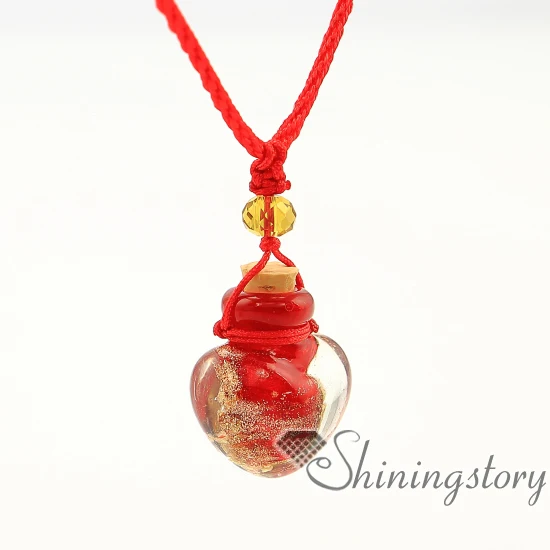 Блестящие светящиеся украшения в форме сердца|aromatherapy pendant|pendant vialvial jewelry |