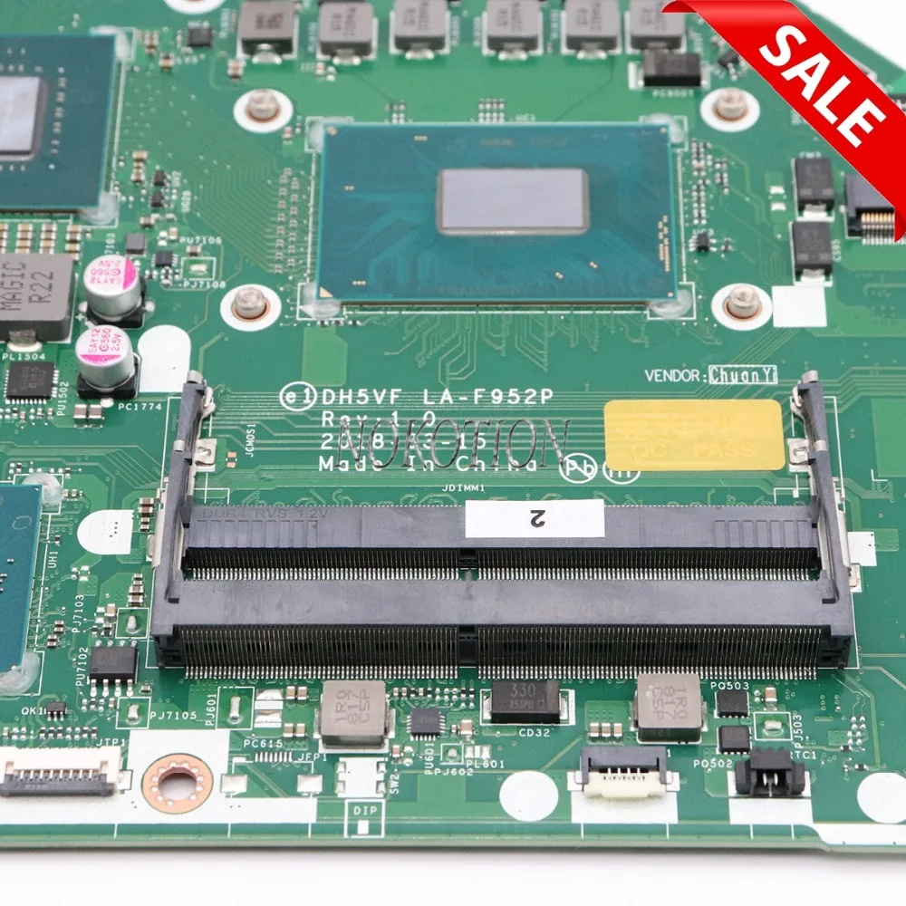 NOKOTION DH5VF LA-F952P основная плата для acer AN515-52 AN515 материнская плата для ноутбука HD630+ GTX 1050 Ti SR3YY I7-8750H процессор полностью протестирован