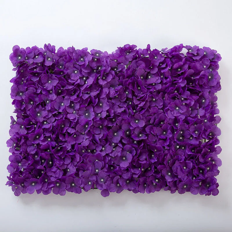 purple 40x60 см Искусственный цветок настенный фон настенная дорога свинцовый цветок гортензии для свадебной арки павильон углы Декор цветочный - Цвет: purple
