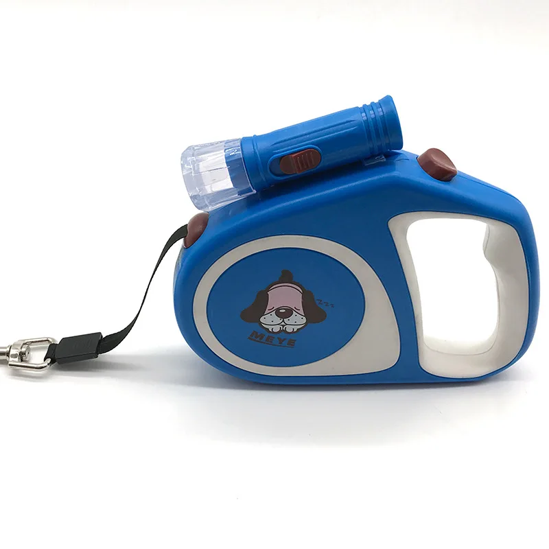 Blue 5 м ходьба товары для животных выдвижной Тяговый канат креативная лампа автоматический собачий поводок собачий Канат - Цвет: Blue
