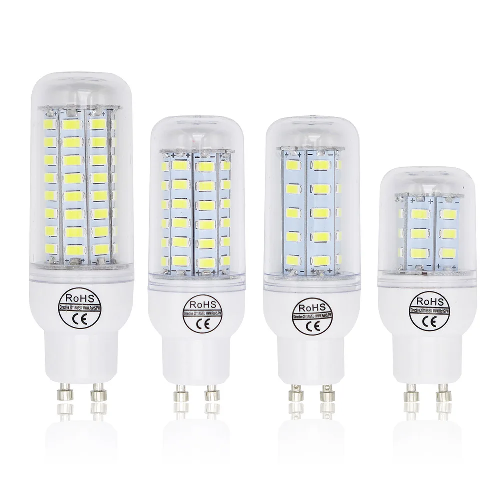 Светодиодная лампа кукуруза GU10 5730 SMD 220 В 7 Вт 12 15 20 30 освещение 24/36/48/56/72 SMD5730