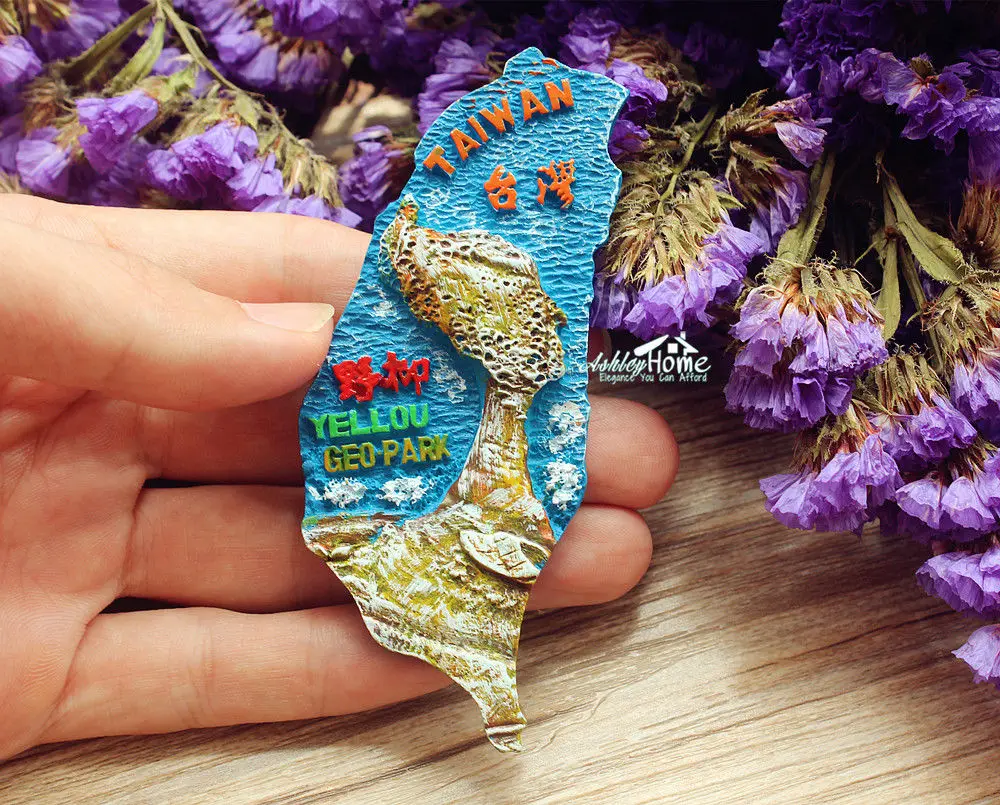 Туристический сувенир из Тайваня 3D искусственная смола подарок|magnet n52|gift teegift |