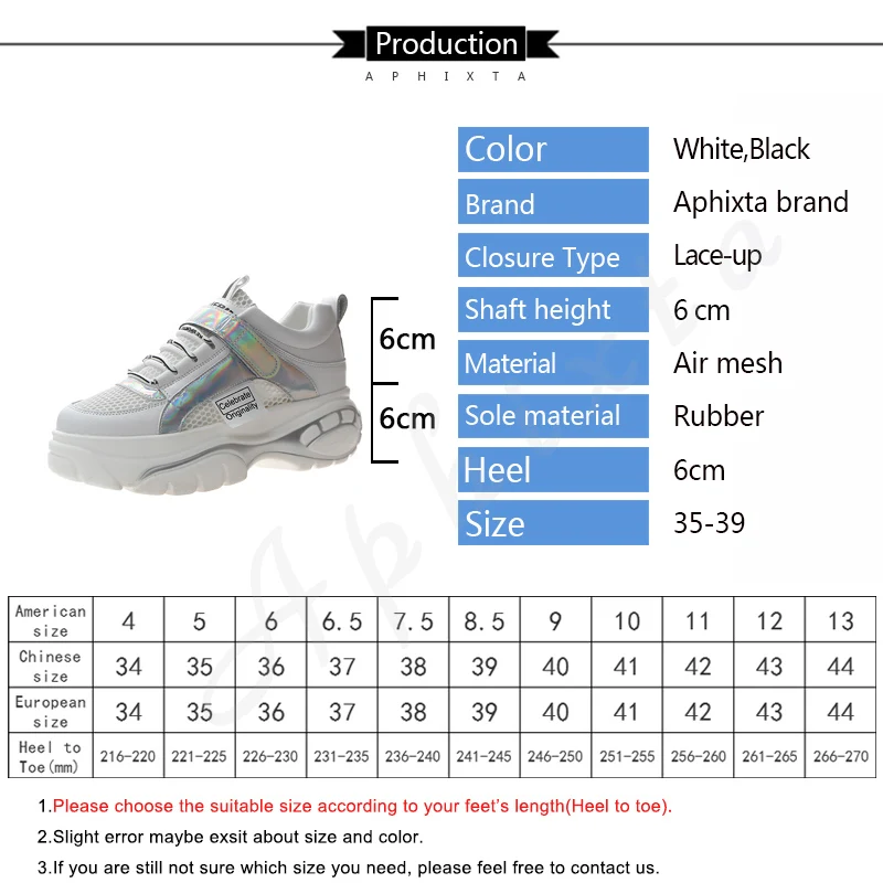 Кроссовки Aphixta женские сетчатые ультралегкие туфли на платформе толстой подошве