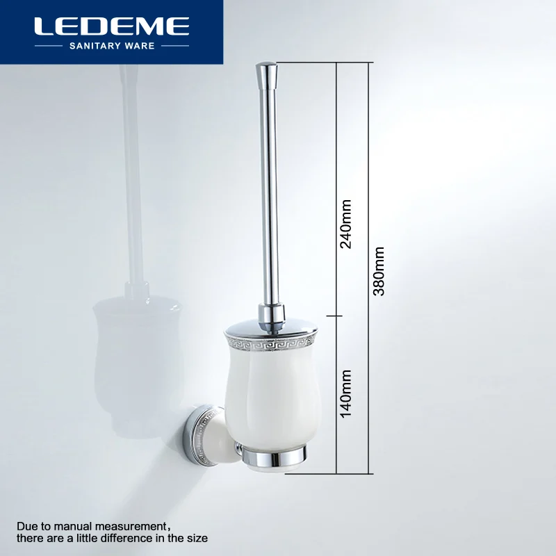 LEDEME держатели для туалетной щетки хром базы круглые настенные Керамика чашки
