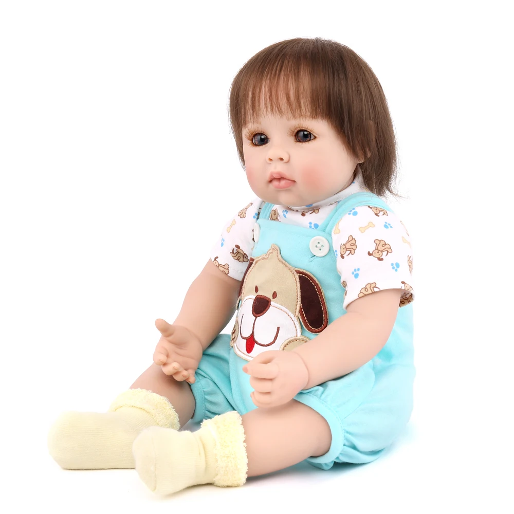 Кукла реборн NPKDOLL Реалистичная силиконовая кукла младенец 50 см|silicone reborn|bebe rebornboneca