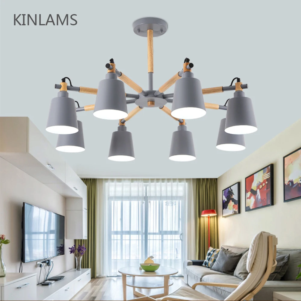 Современные простые 3/6/8 головы из твердой древесины с макроном цветной