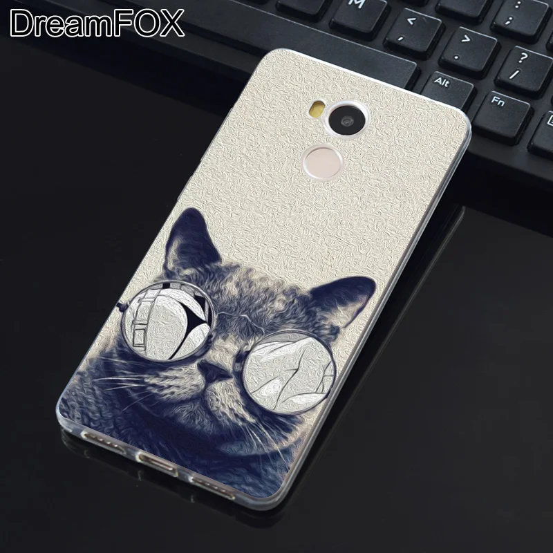 DREAMFOX M202 милый кот Мягкий силиконовый чехол из ТПУ для Xiaomi Redmi Note 3 4 4X5 5A 6 7 Pro Global |