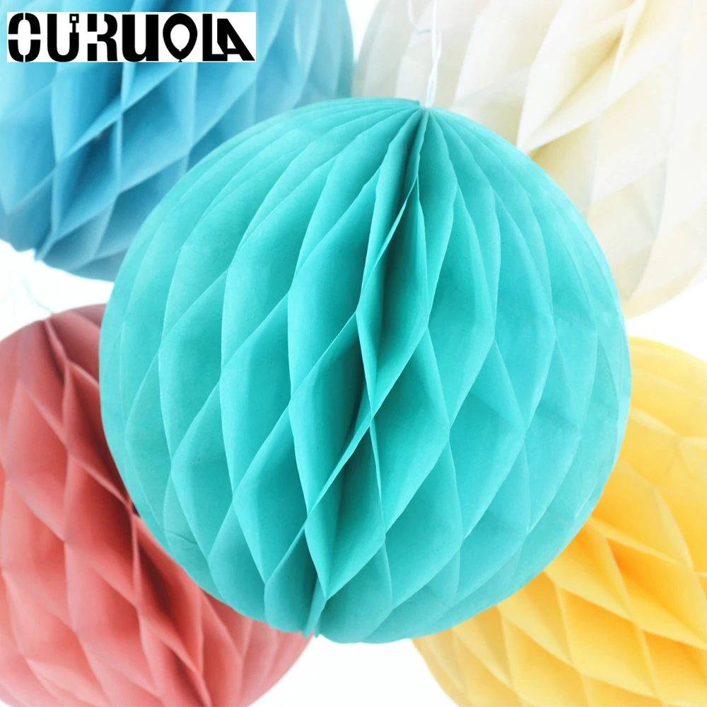 Babyshower Lampion вечерние декоративные бумажные фонари сотовые шары 5 шт 6 дюймов