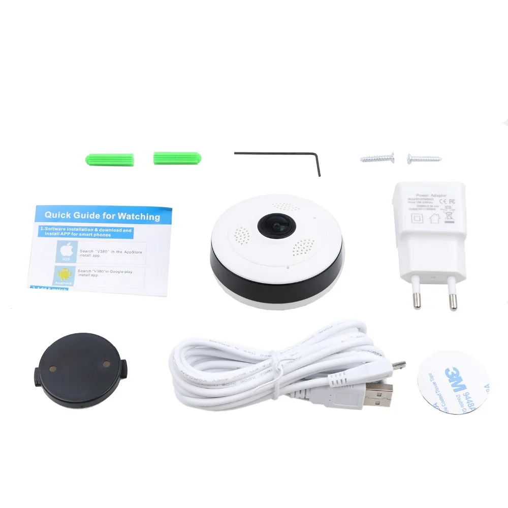 960P VR wifi мини камера беспроводная панорамная ip HD 1.3MP рыбий глаз 360 градусов Мини CCTV