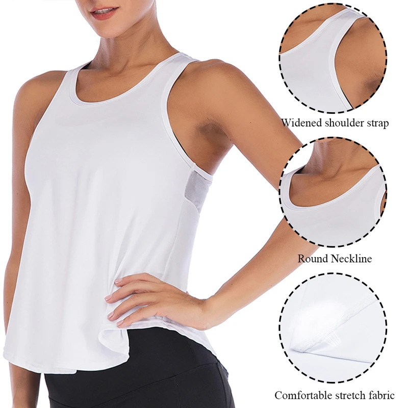 HEFLASHOR/летний женский жилет без рукавов с разрезом на подоле Пляжная повседневная