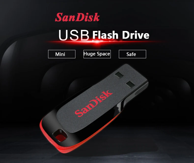 SanDisk USB флэш-диск CZ50 64 ГБ и 128 Гб 32 GB 16 GB Мини накопитель USB 2,0 флешки оригинальные memory Stick